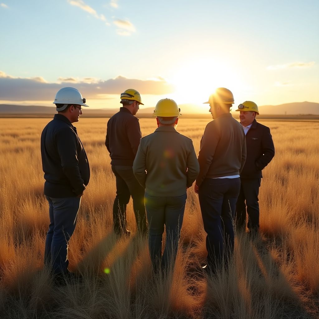 Equipo de InverArgentina en visita a proyecto agrícola